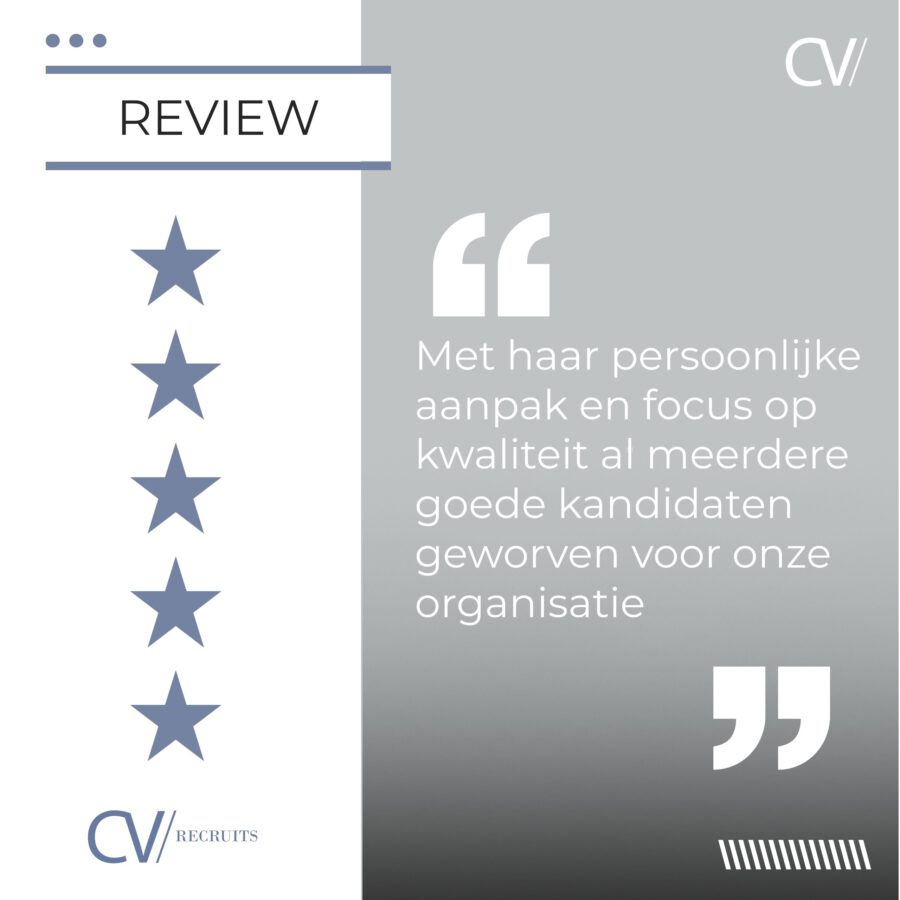 Vijf sterren review opdrachtgever